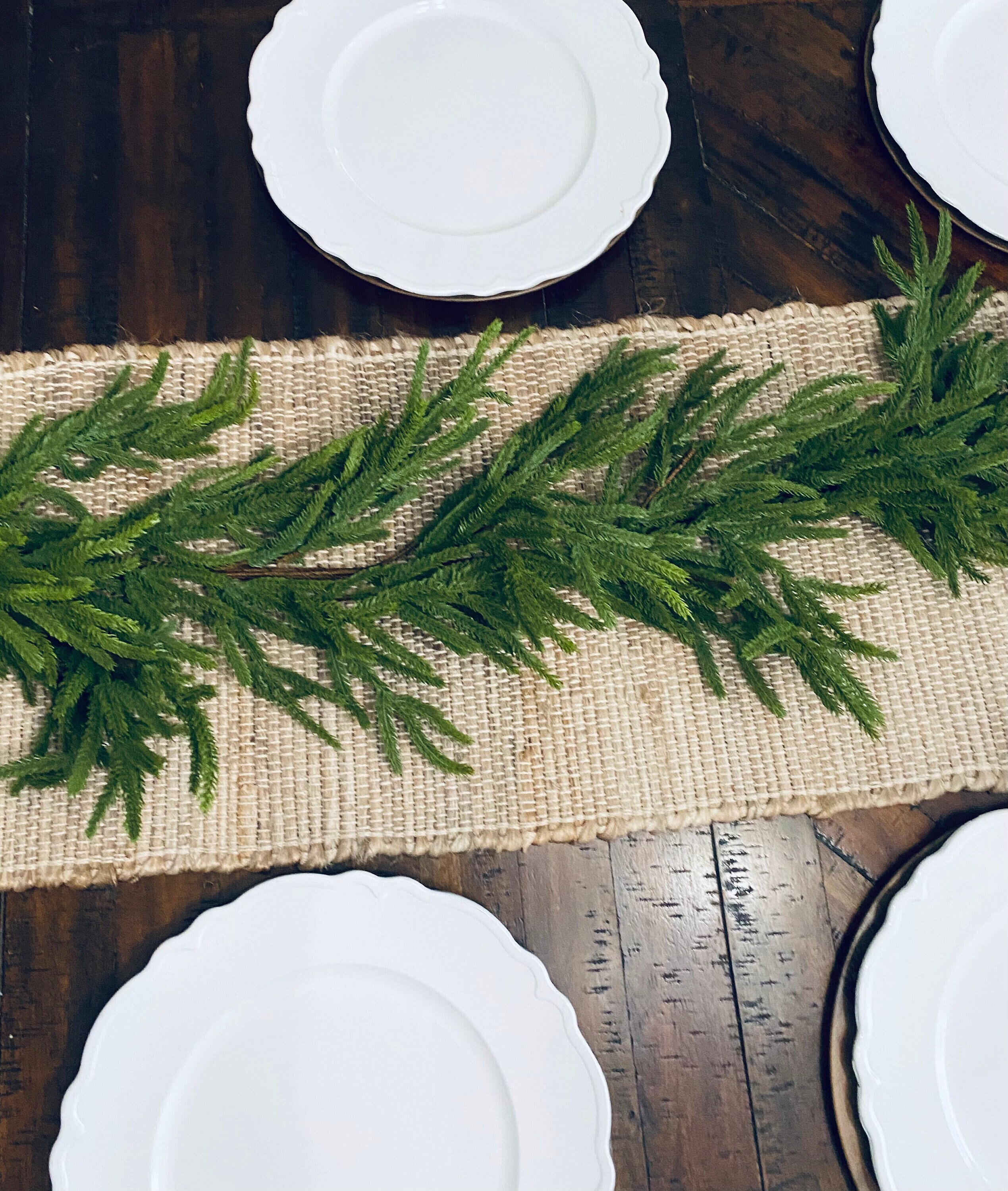 Real Touch Norfolk Pine Garland for Mantle Holiday Decor for Etsy