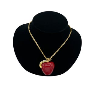 【Kenneth Jay Lane】Apple Charm Keychain アップルチャーム Red Apple Pendant