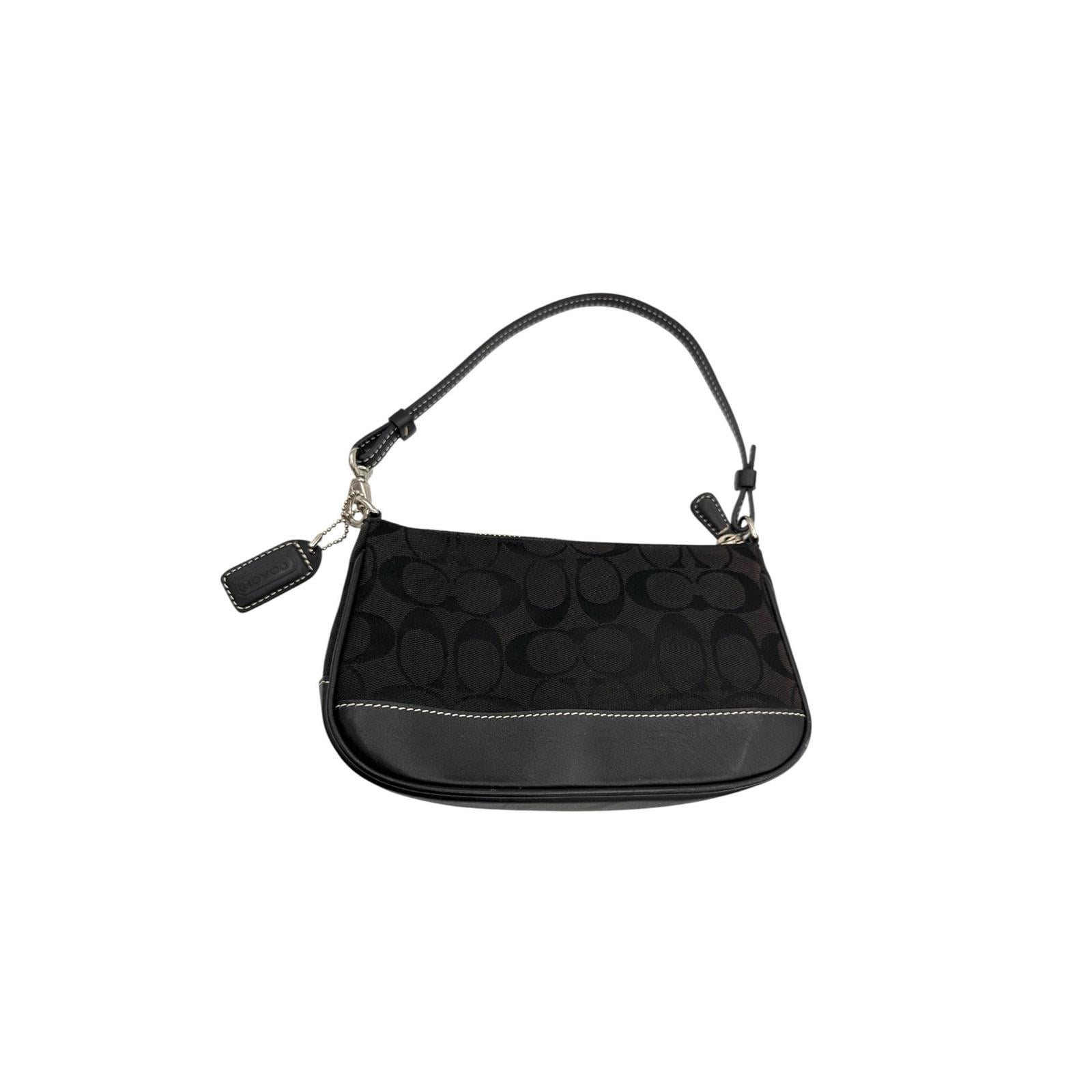 Coach Signature Mini Demi Shoulder Bag Black Canvas Y2K - Etsy