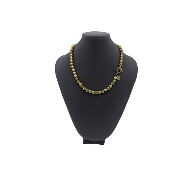 Ralph Lauren RRL Gold Classic Ball Bead Layering Necklace