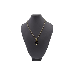 Monet Jewelry Gold Adjustable Chain Blue Enamel Vintage Pendant