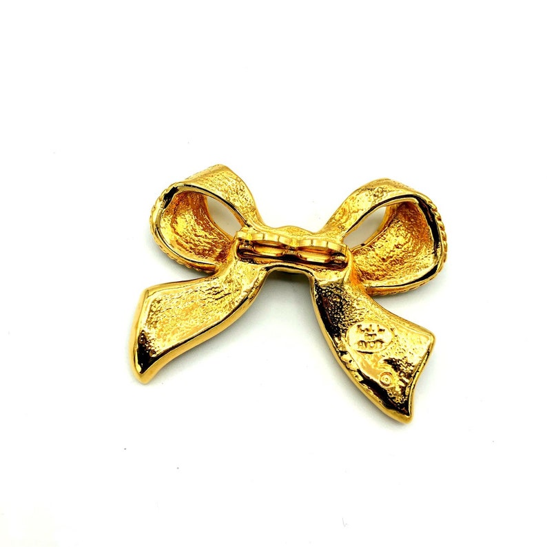 KJL Avon Jewelry Pendant Enhancer /& Earrings Statement Designer Jewelry Kenneth Jay Lane Black Bow Ribbon Enamel Jewelry Set