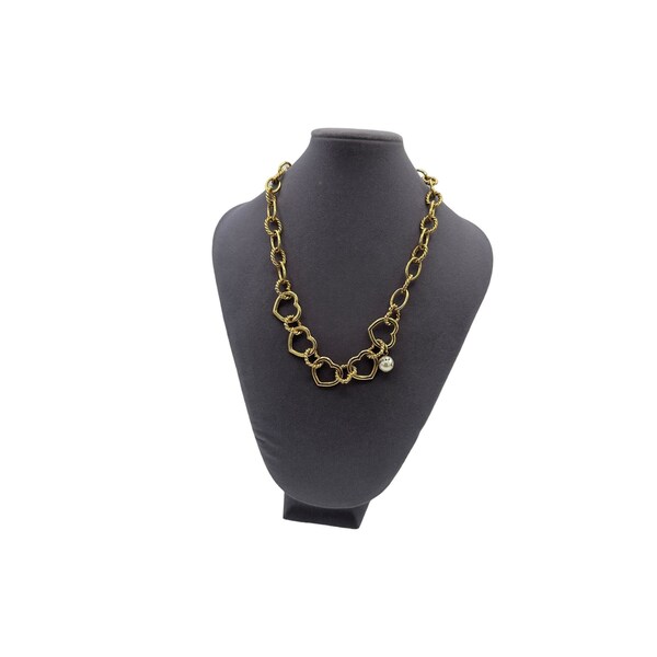 Guess Gold Heart Link Layering Necklace