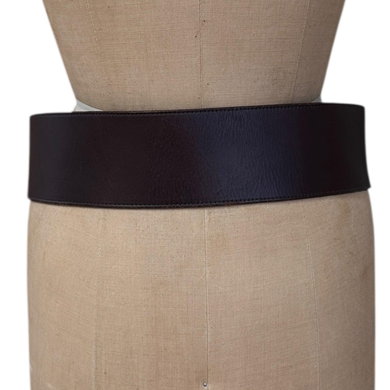 Vintage Ralph Lauren Brown Leather Equestrian Belt with Pockets Sz M