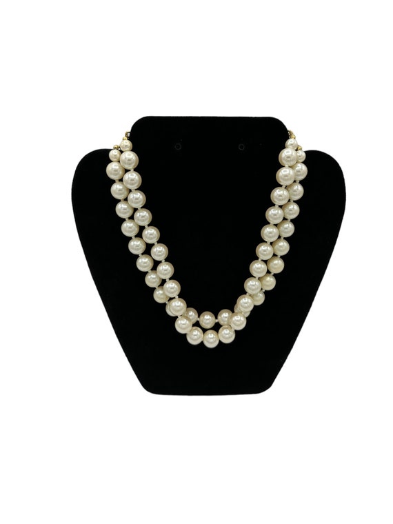 Carolee Classic Double Strand Pearl Vintage Neckla