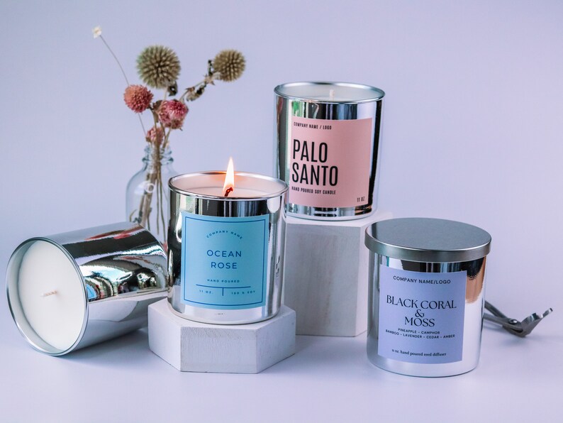 Wholesale 11 Oz. Soy Candles. Soy Candles for Resale. Set of Etsy