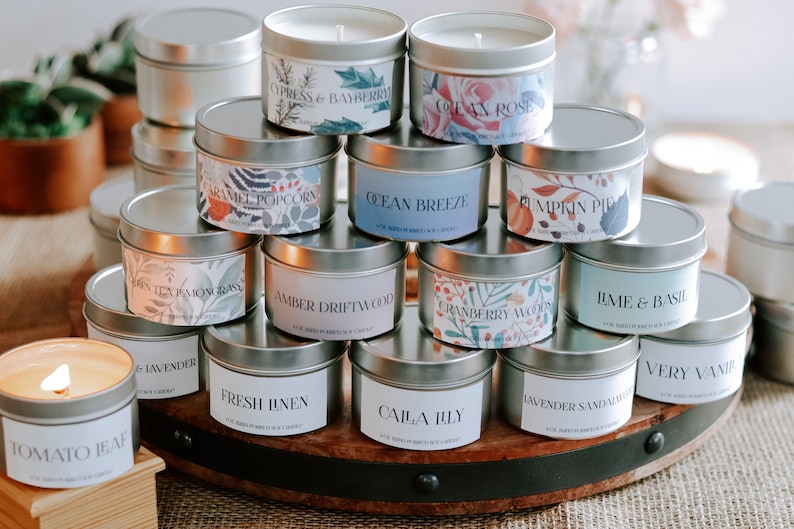 Wholesale 4 oz. Soy Candles Set of 40 Bulk Soy Candles Mix Etsy