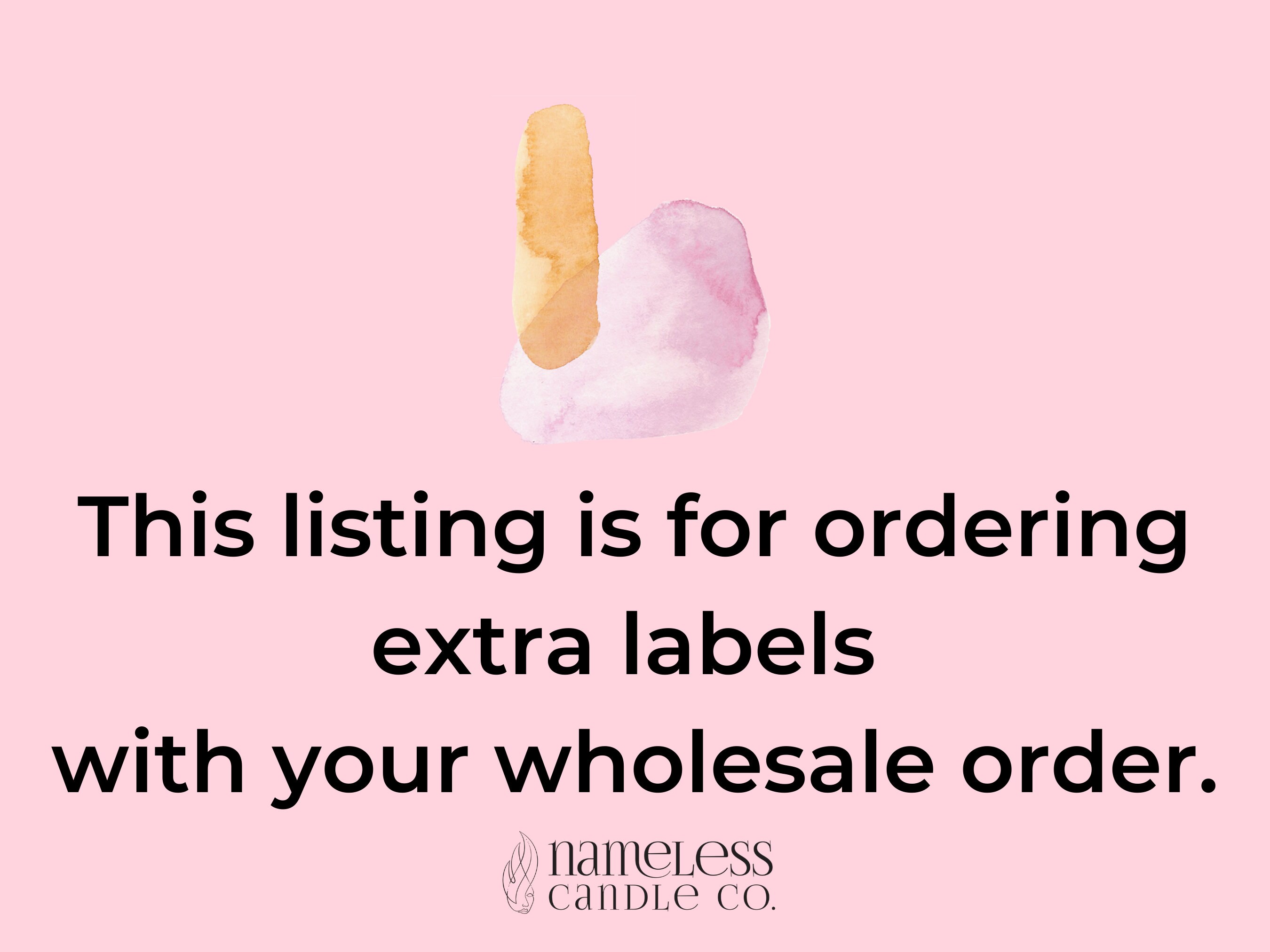 Extra Labels for Your Wholesale Order Set of 10 Etsy