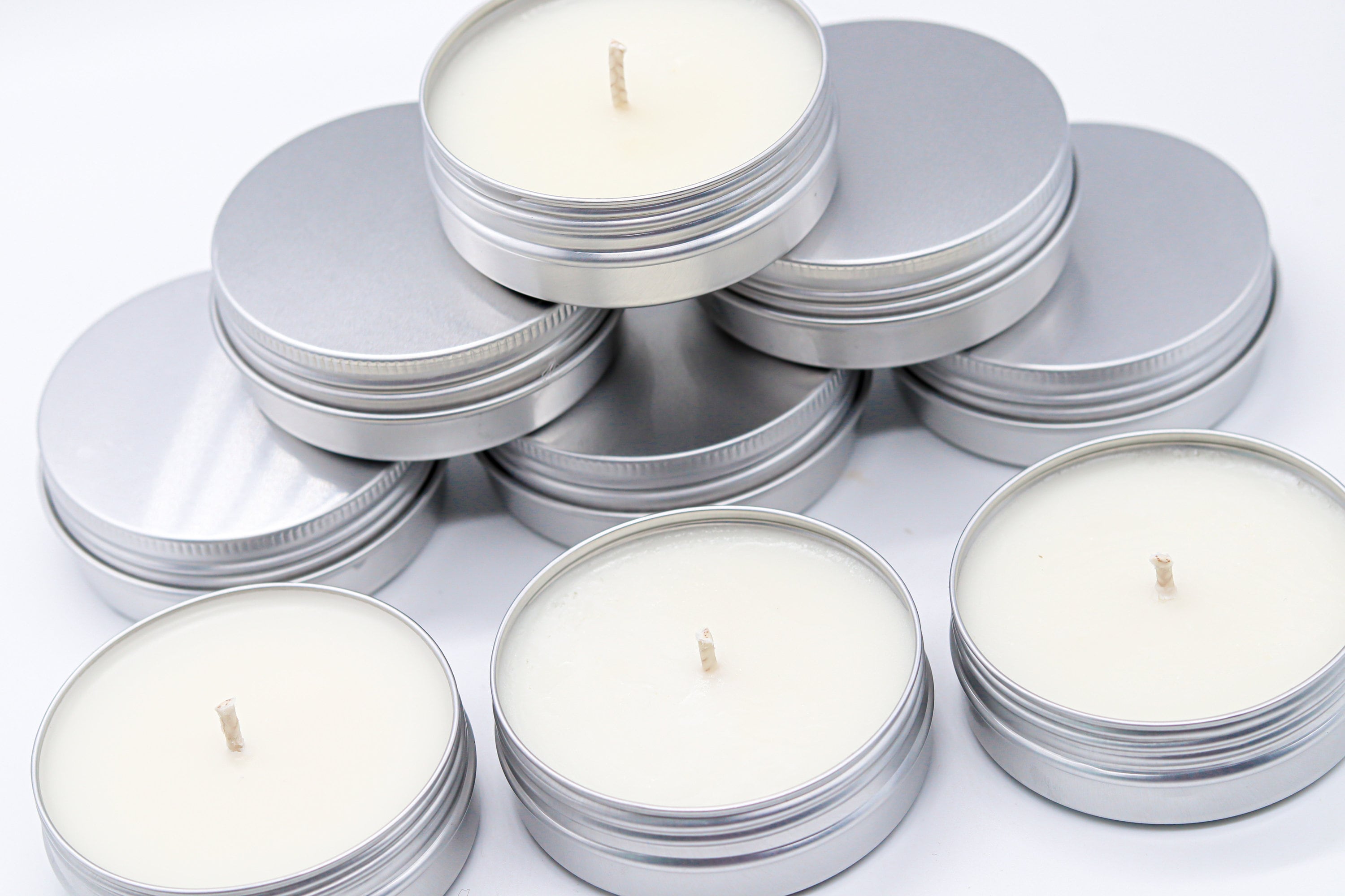Soy Candle Samples 2 Oz. Tin Jar Candle Samples. Set of 10. Etsy