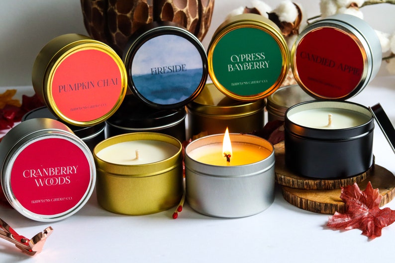 Wholesale 8 oz. Soy Candles Tins. Bulk Soy Candles. Candles Etsy