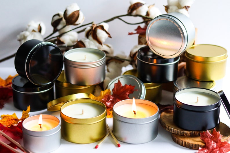 Wholesale 8 oz. Soy Candles Tins. Bulk Soy Candles. Candles Etsy