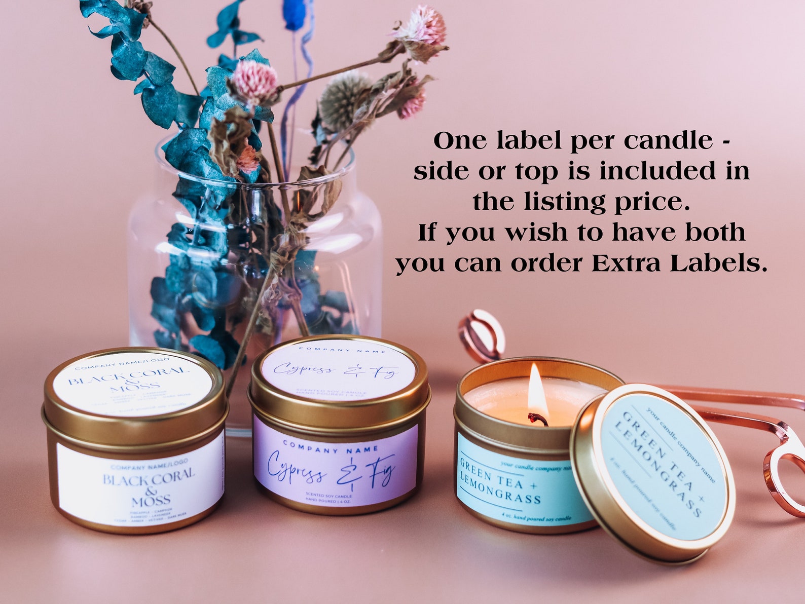 Wholesale 4 Oz. Soy Candles Set of 40 Bulk Soy Candles Etsy