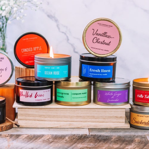 Wholesale 11 Oz. Soy Candles. Soy Candles for Resale. Set of Etsy