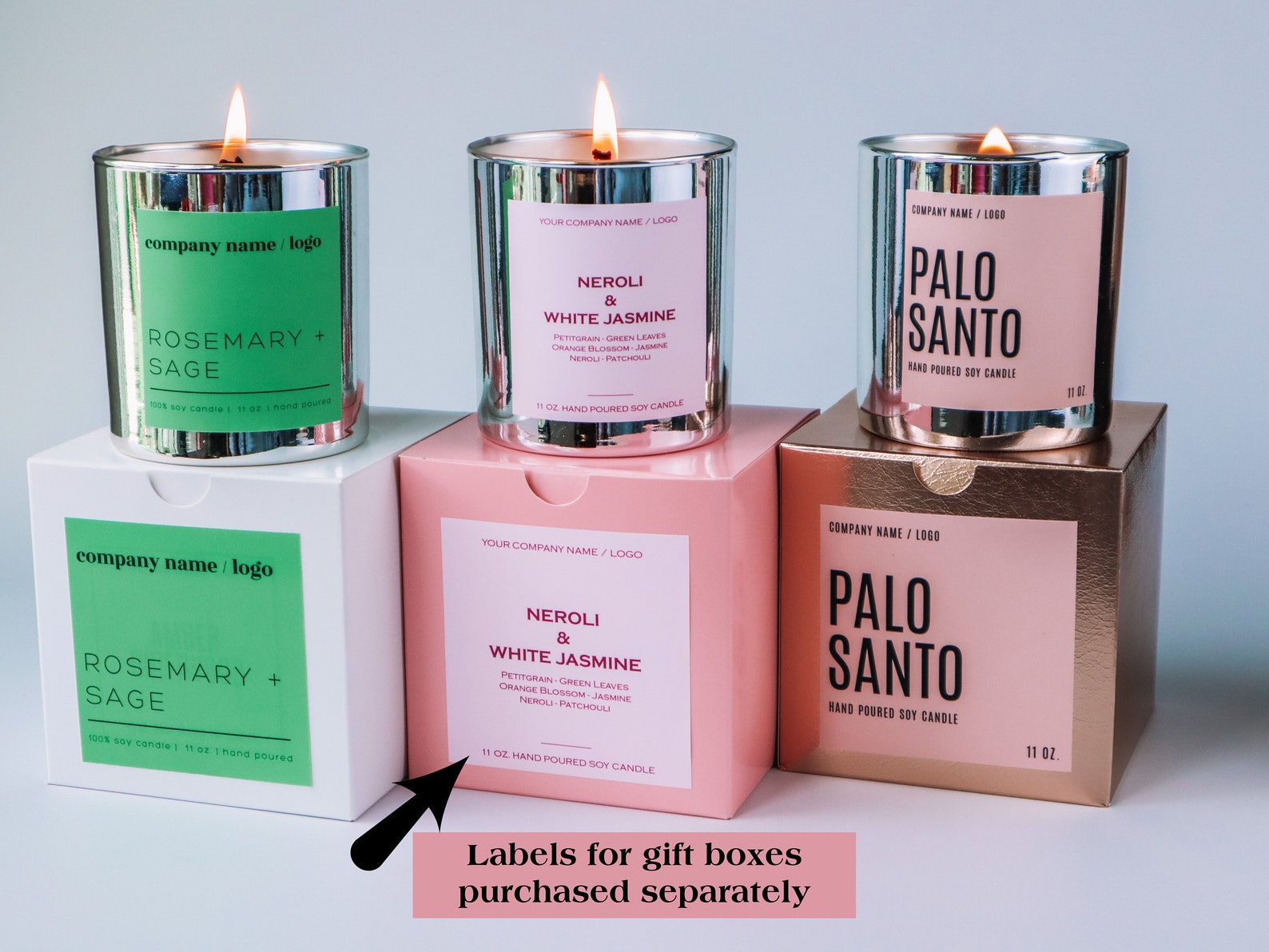 Wholesale 11 Oz. Soy Candles. Soy Candles for Resale. Set of Etsy