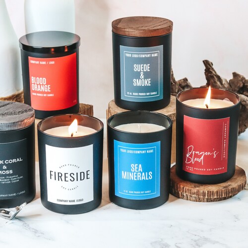 Wholesale 11 Oz. Soy Candles. Set of 10.soy Candles for Etsy