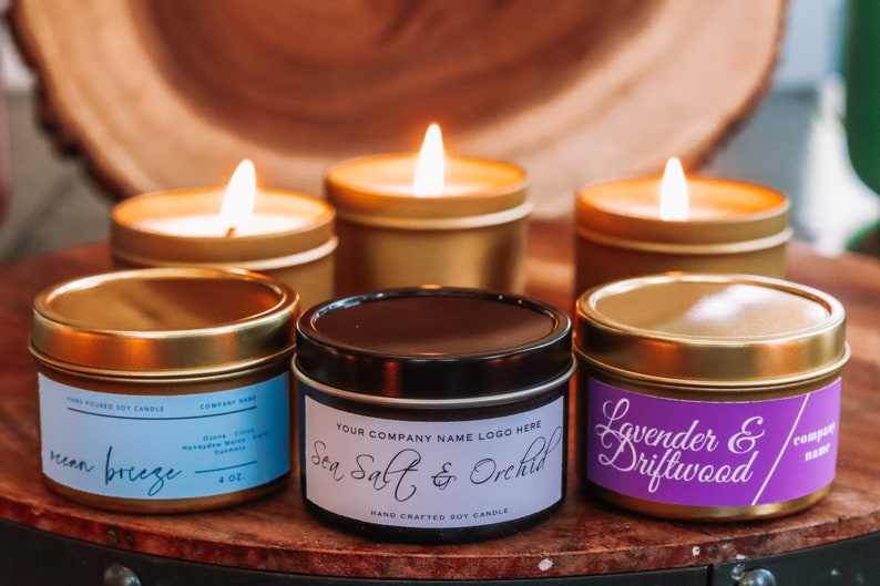 Wholesale 4 Oz. Soy Candles Set of 40 Bulk Soy Candles Etsy