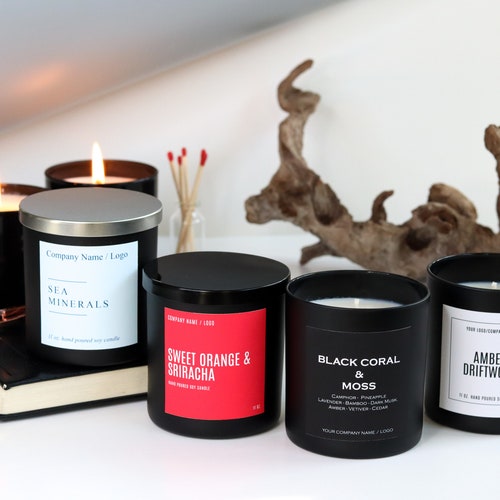 Wholesale 11 Oz. Soy Candles. Set of 10.soy Candles for Etsy