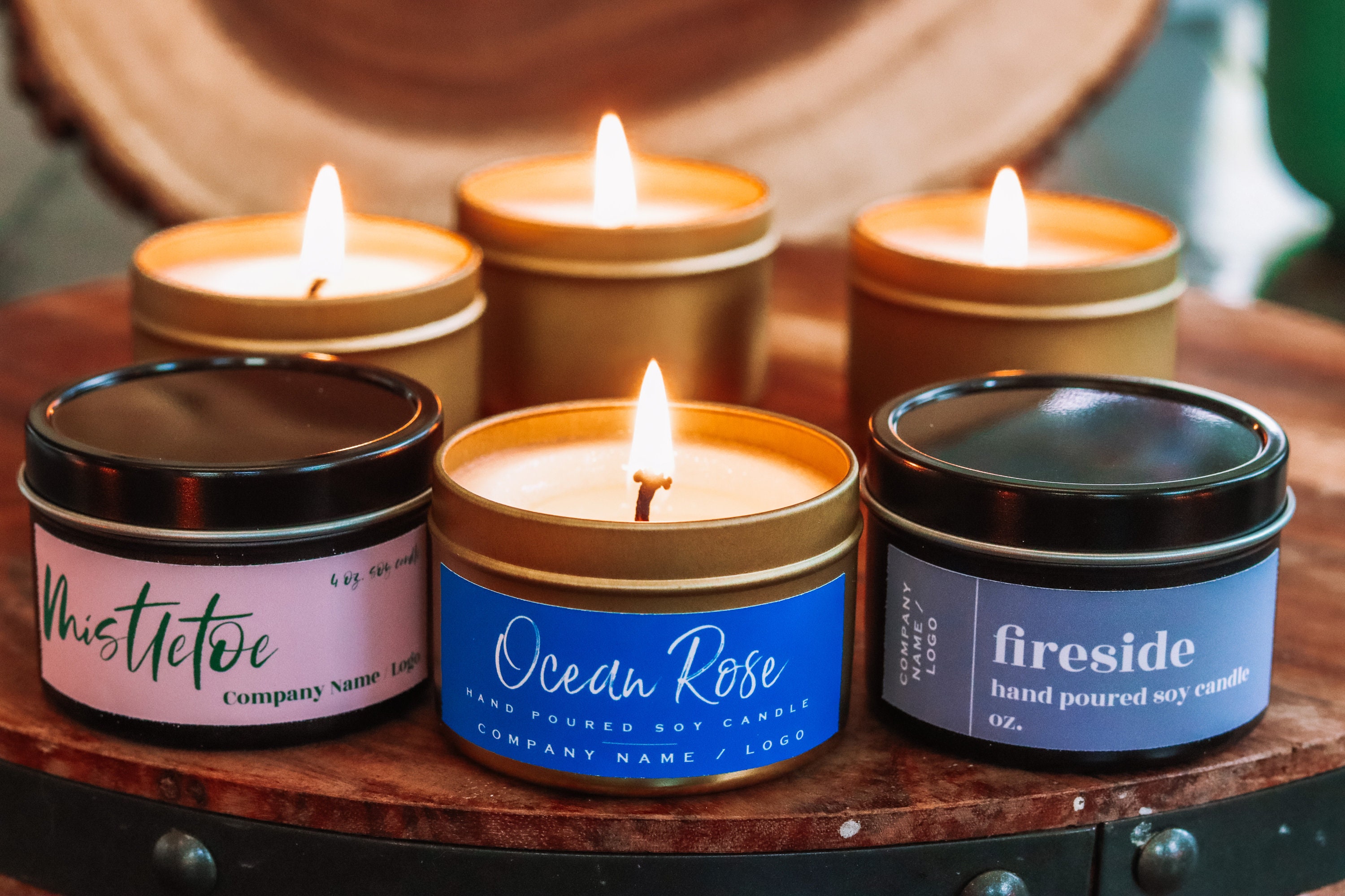 Wholesale 4 Oz. Soy Candles Set of 40 Bulk Soy Candles Etsy