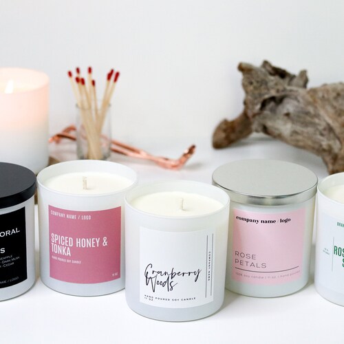 Wholesale 11 Oz. Soy Candles. Soy Candles for Resale. Set of Etsy