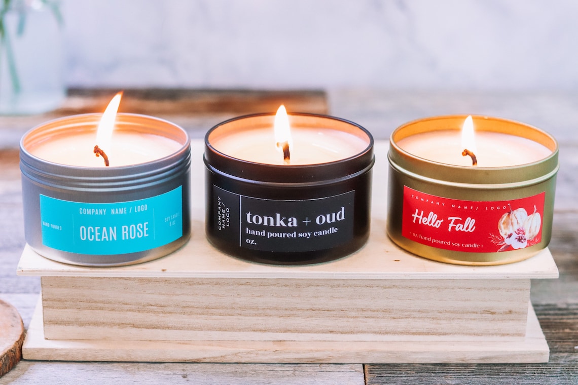 Wholesale 8 Oz. Soy Candles . Private Label Candles. Custom Etsy