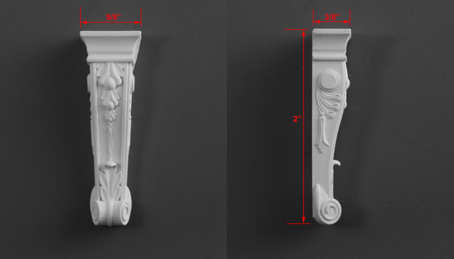 C24 Miniature Dollhouse Corbel 1/12 Scale C24 Etsy