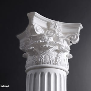 Miniature Roman Corinthian Composite Capital dollhouse size scale column capital 1/12 size