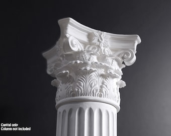 Miniature Roman Corinthian Column Capital, 1/12 Dollhouse Scale