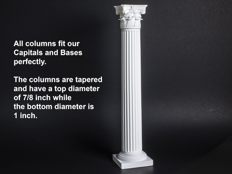 Miniature Fluted Columns, Solid Resin, 1/12 Scale Dollhouse Size - Etsy