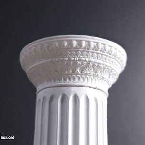 Miniature Roman Doric Capital with Acanthus Motif dollhouse column scale capital 1/12 size