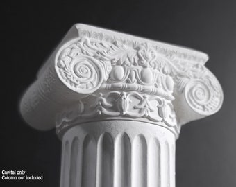 Dollhouse Miniature Ionic Column Capital, 1/12 Scale
