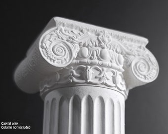 Miniature Scrolling Acanthus Ionic Capital dollhouse column scale column capital 1/12 size