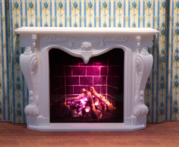 miniature dollhouse fireplaces