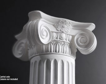 Miniature Greek Ionic Resin Capital, 1/12 Scale Dollhouse Column