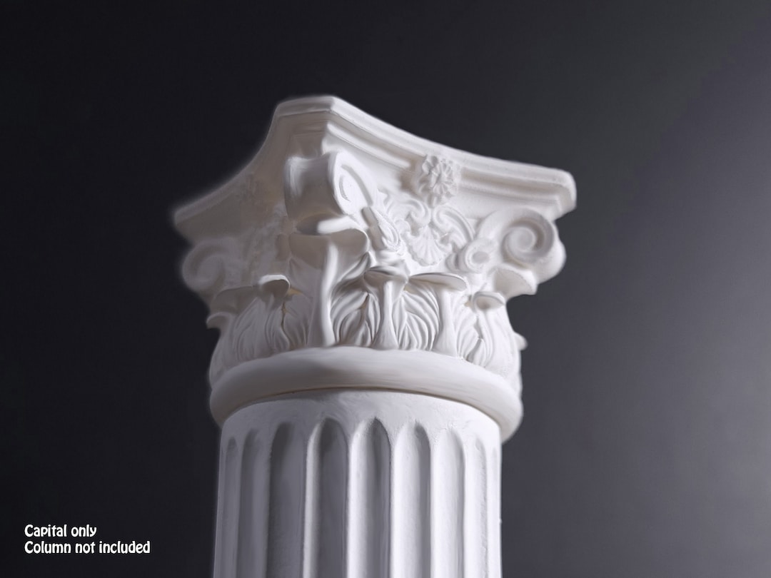 Miniature Column Miniature Roman Corinthian Capital Dollhouse Column Scale Capital 1/12 ...