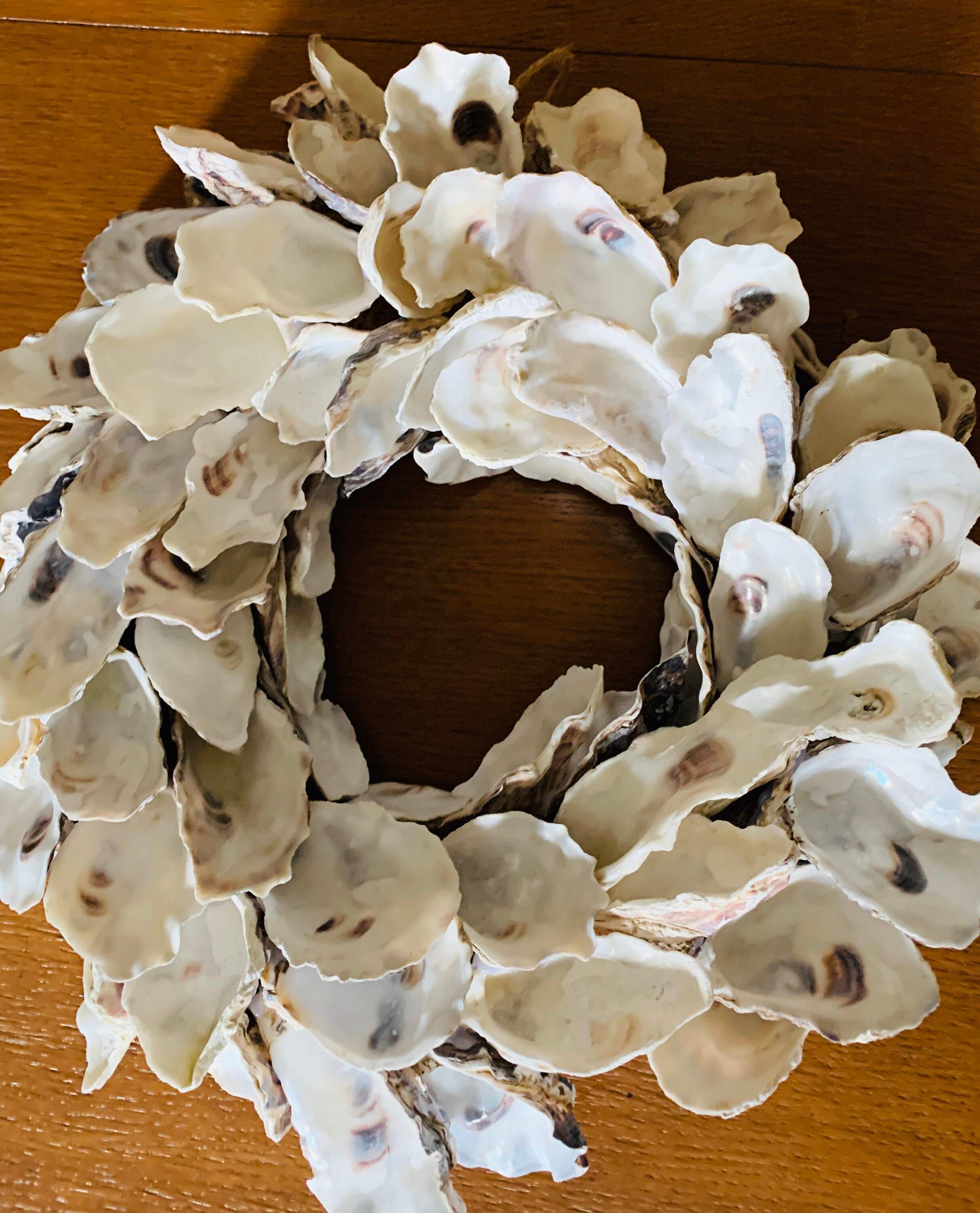 Oyster wreath coastal wreath beach wreath Christmas wreath Etsy