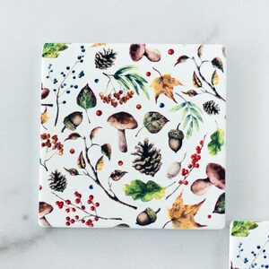 Rustic Home Decor and Nature Fall Stone Coasters