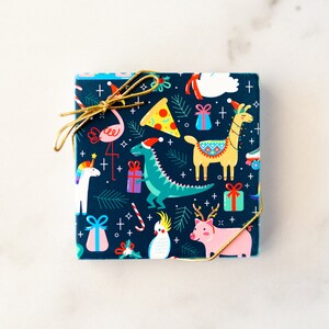 Dinosaur Christmas coasters and funny Christmas decor for kids