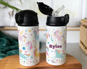 Custom Water Bottle, Personalized Kids Water Bottle, Gift for Kids, Unicorn