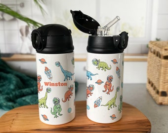 Trex Dinosaur Gift, Easter Basket Boy, Easter Basket Stuffers, Easter Gifts for Kids, Kids Personalized Water Bottle