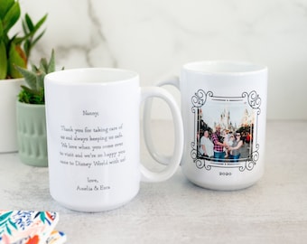 Grandma Mug with Photo and Personalized Message