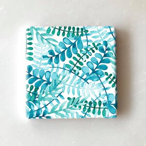 Plant Print, Stone Coasters, Floral Coaster, Boho Coasters, Coaster Set, Coffee Table Decor
