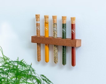 Spice rack with testing tubes, small