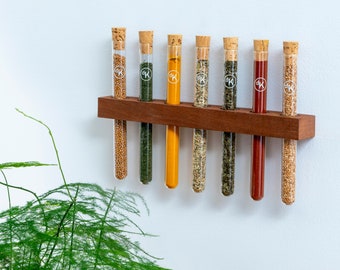 Spice rack with testing tubes, Medium