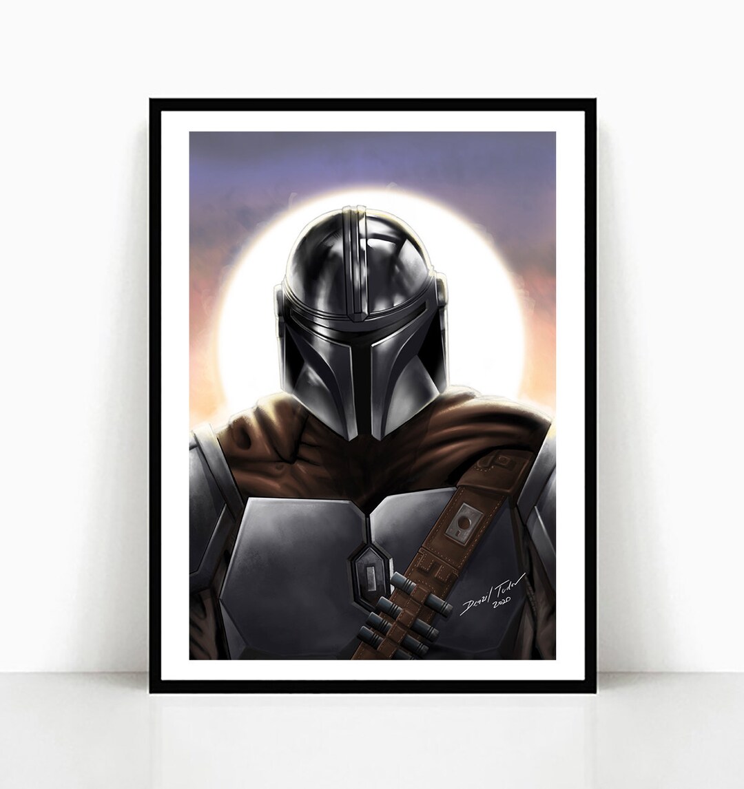 The Mandalorian A3 Poster Fan Art Print Star Wars - Etsy UK