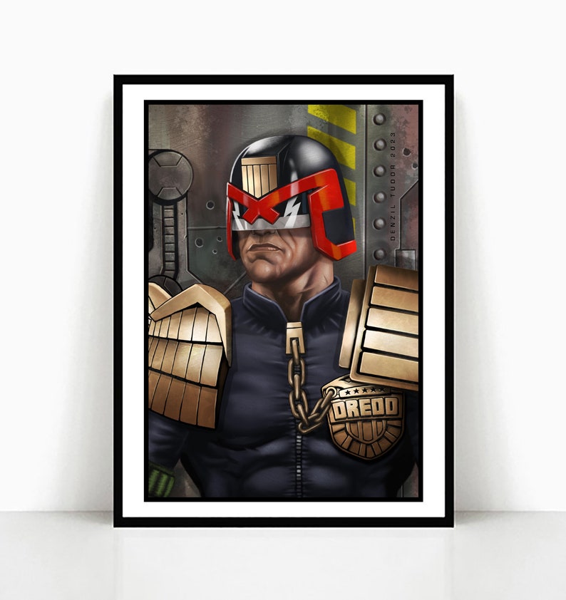 JUDGE DREDD A3 Poster Fan Art Print 2000AD - Etsy Australia