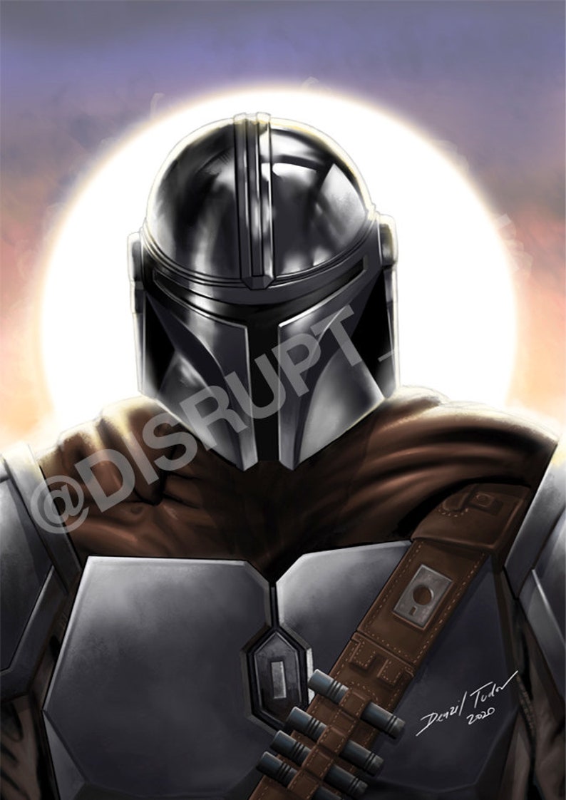 The Mandalorian A3 Poster Fan Art Print Star Wars - Etsy