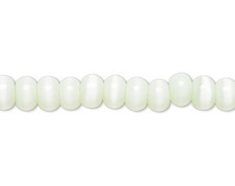 White Stone Round 14mm Beads B4726 Qty 6