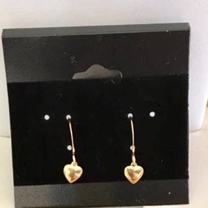 Gold Plated Heart Earrings