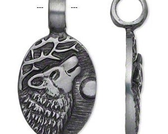 Howling Wolf Pendant Charm         308
