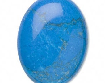 Howlite Turquoise Blue Cabochon Stone                      185